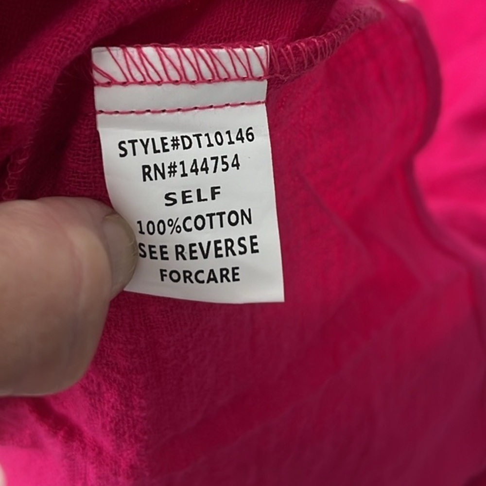 NWT Davi & Dani, Statement Pink,Tie-Front Pull-Ov… - image 10